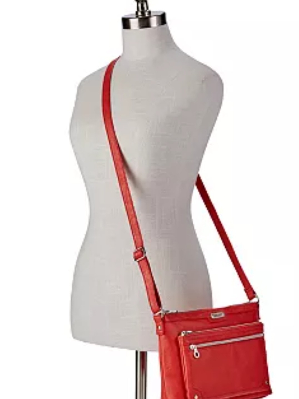 Relic by Fossil Red Evie Crossbody Bag with Front Zip Pockets